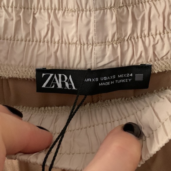 Zara Satin Effect Jogger Pants - Picture 9 of 14